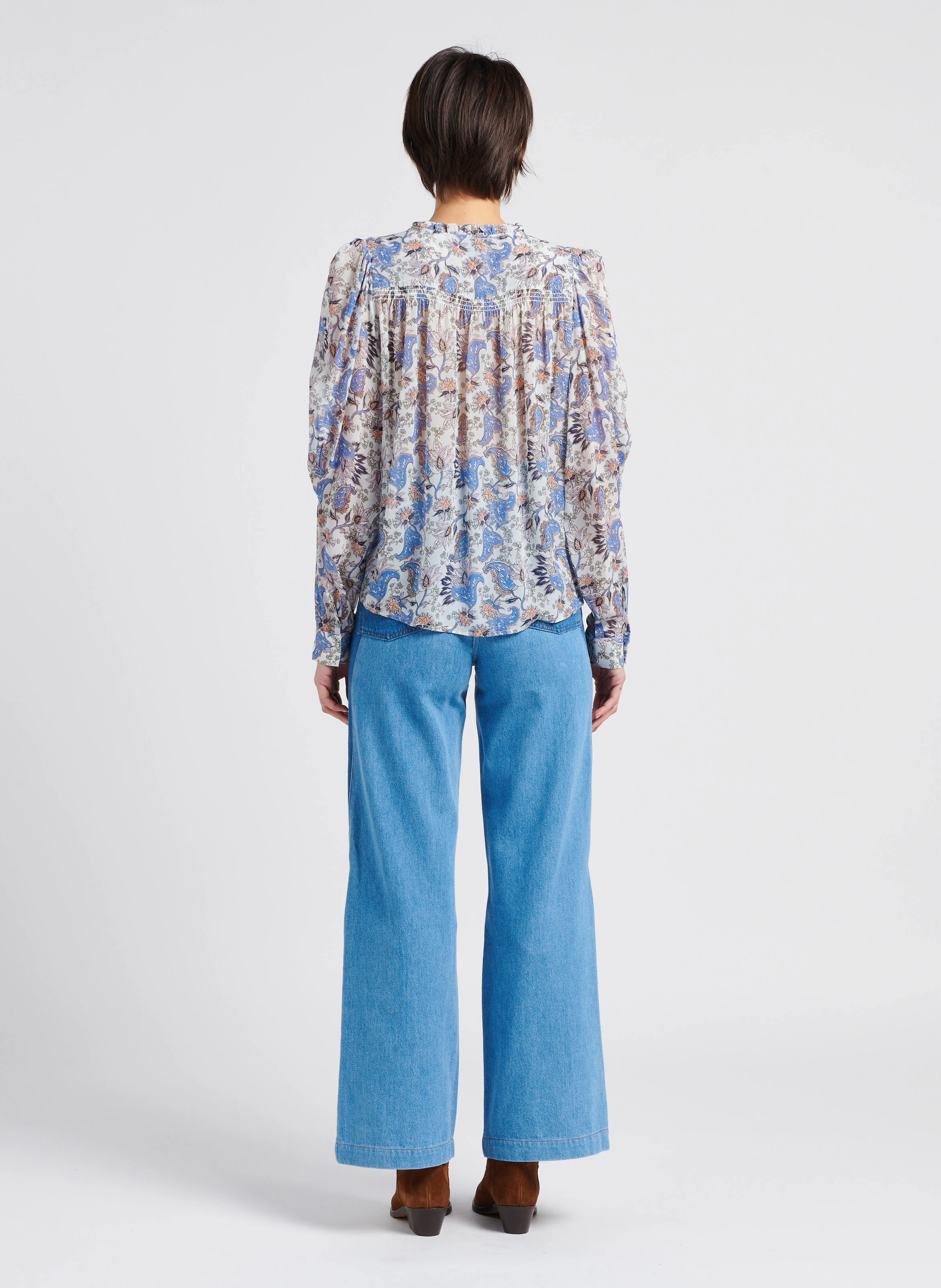 NANA - Jean large taille haute | Bleu