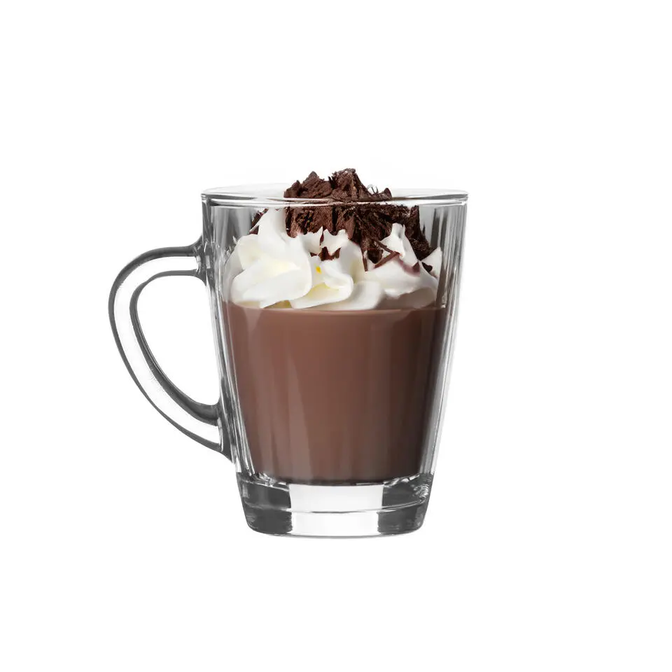 LAV Theeglazen/koffie glazen - transparant glas - 2x - 250 ml
