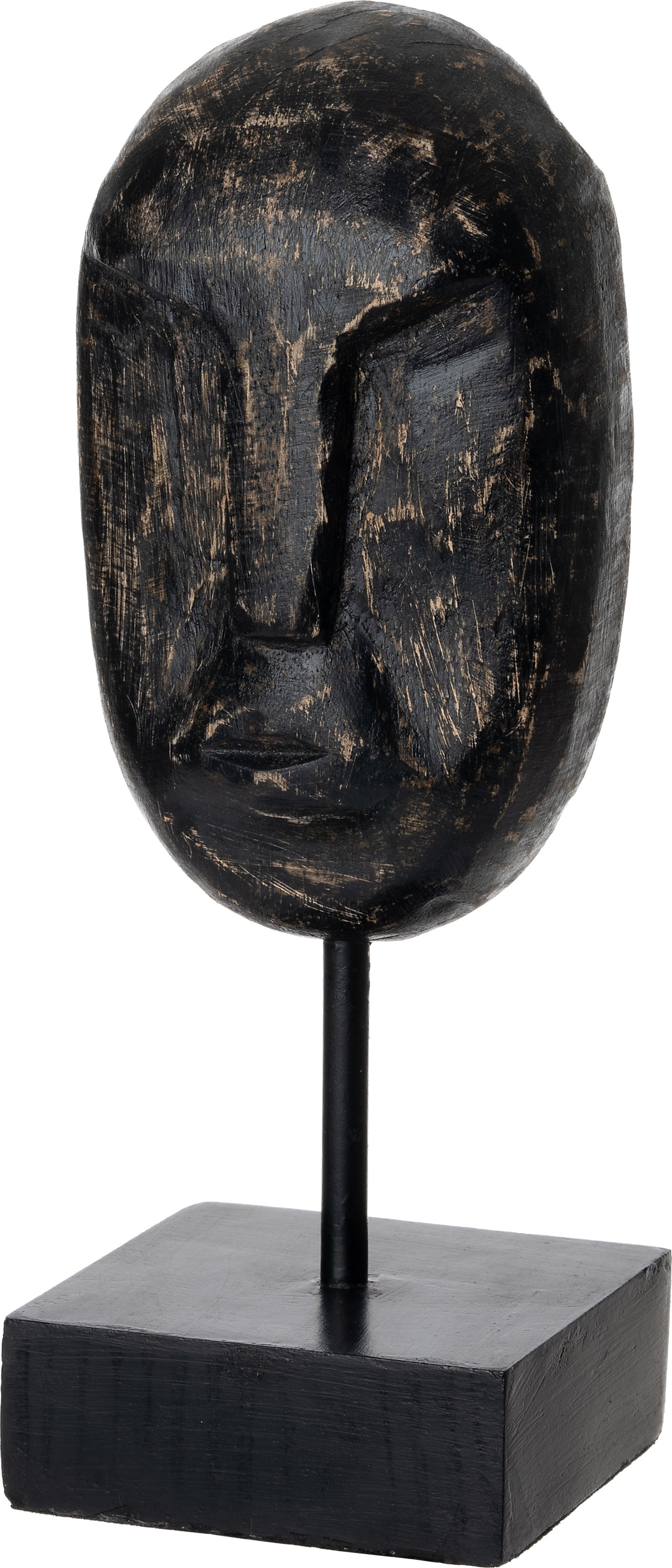 Intratuin beeld Peter zwart 8,5 x 8 x 25,5 cm