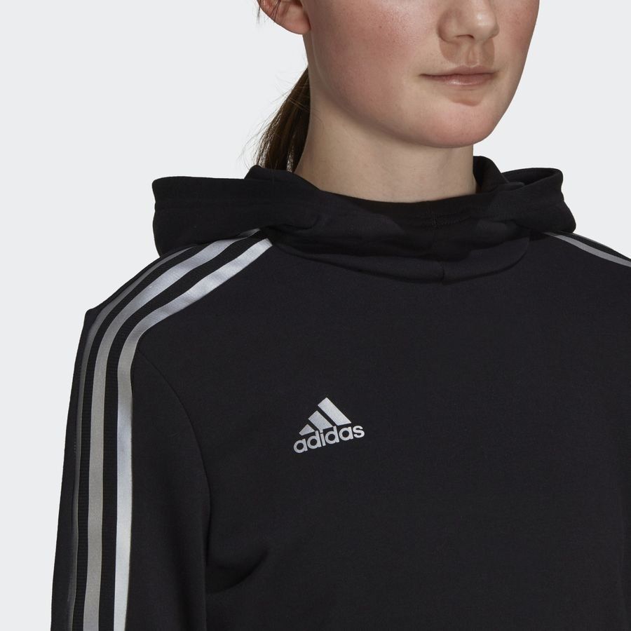 adidas Sweat à Capuche Tiro Reflective - Noir/Blanc Femme