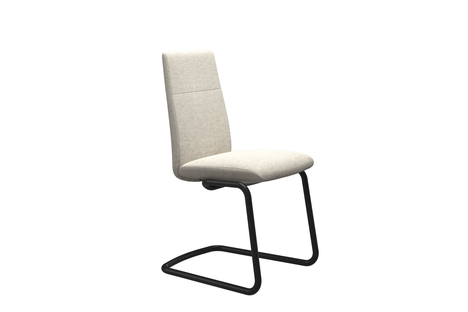Chilli spisestol Tekstil Peony - Light Beige - Sort