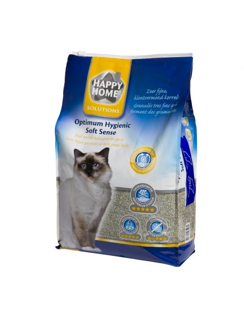 Happy Home Optimum Hygienic Soft Sense - Kattenbakvulling - 12 l