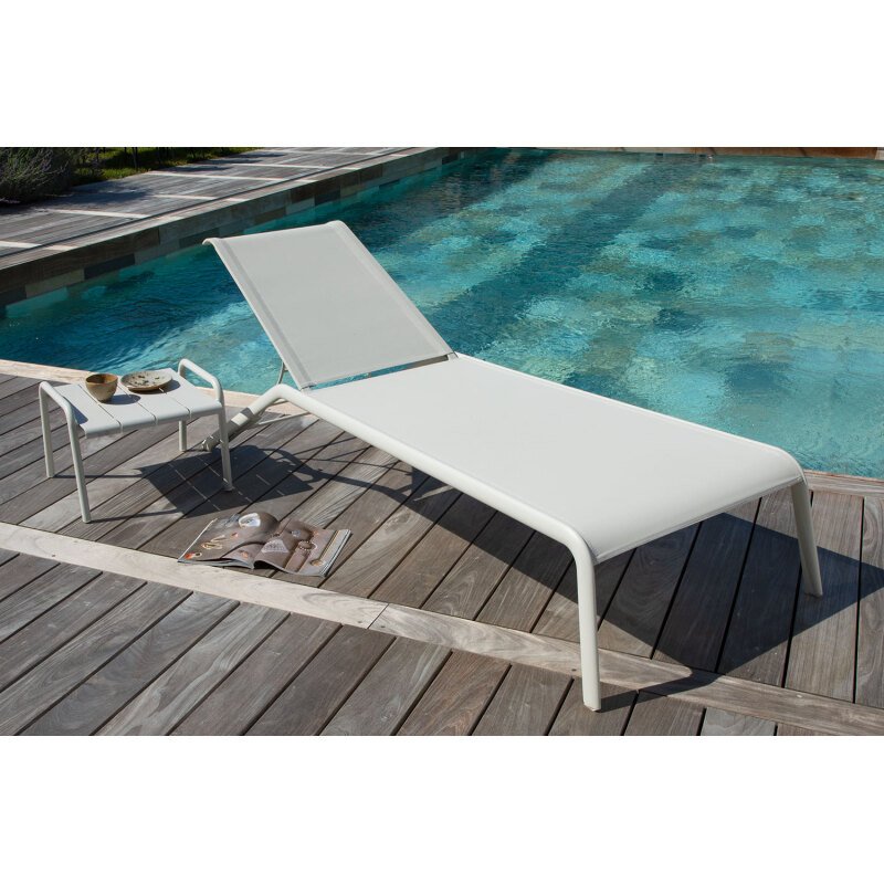 Bain de Soleil d'extérieur OUDON - toile enduit et pieds aluminium