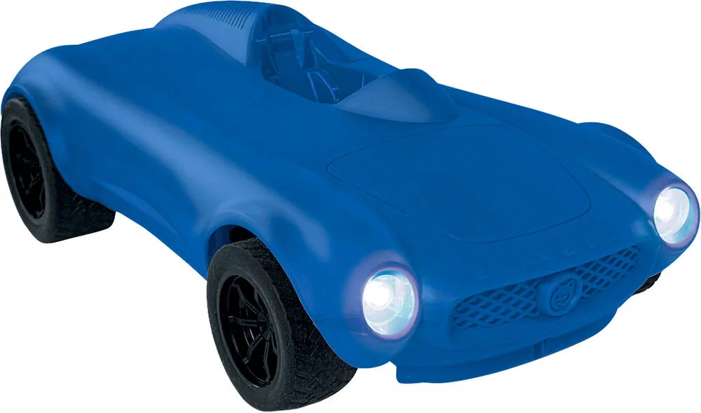 KIDICAR - VOITURE TELECOMMANDEE BLEUE PERSONNALISABLE AVEC PHARES