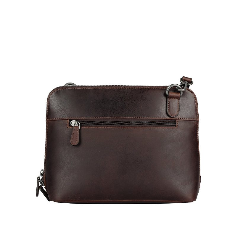 Sparwell Knox Crossbody Bag Dark Brown