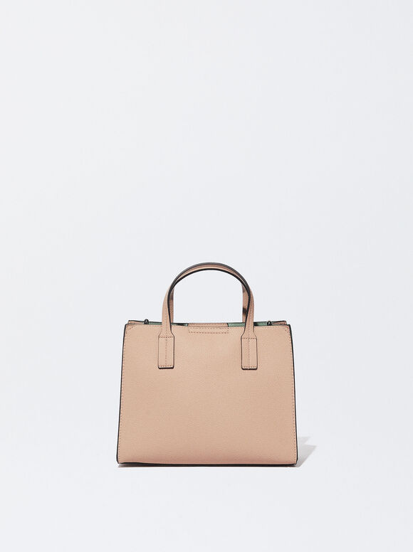 Bolsa de compras com bolsa removível - Bege