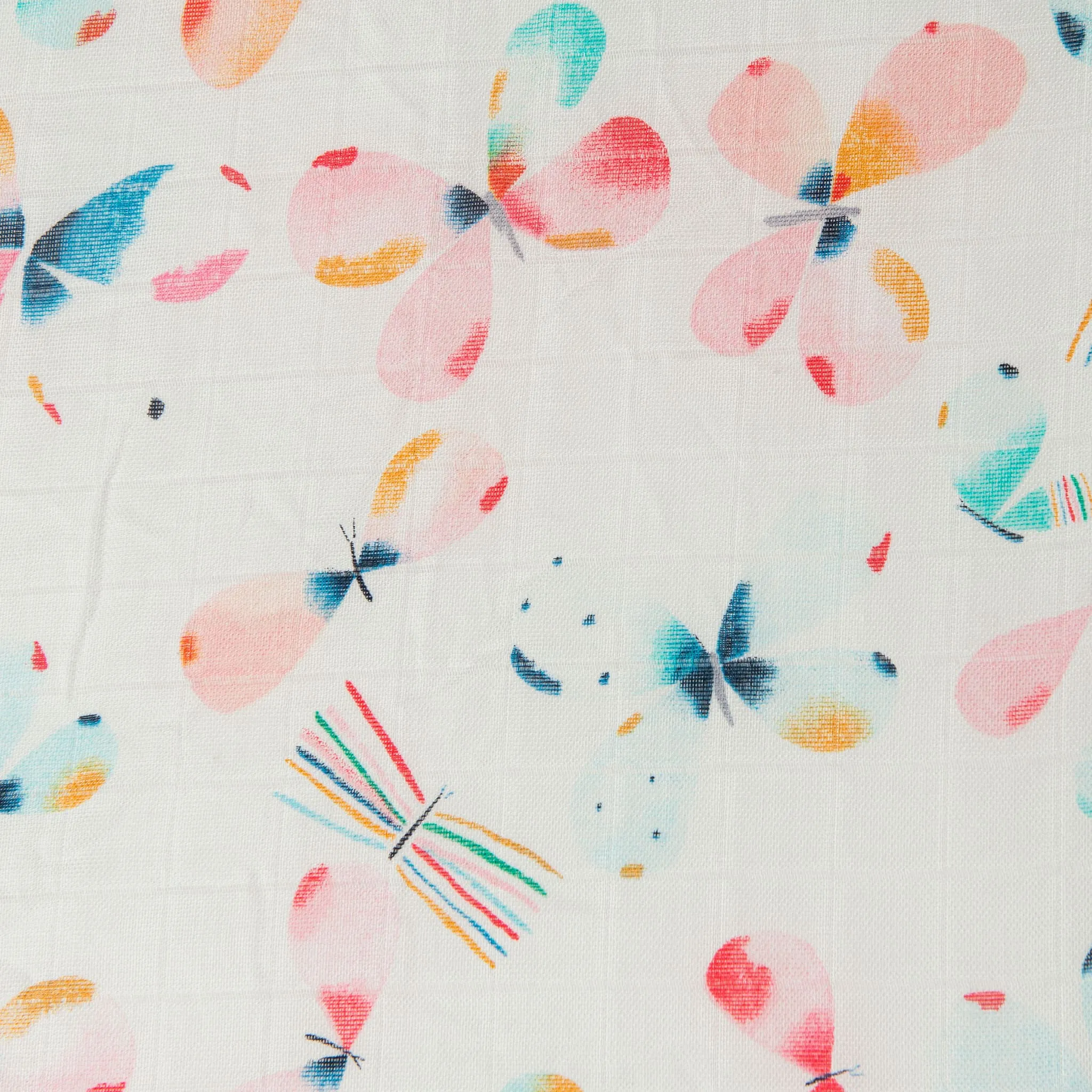 Loulou Lollipop Drap Contour pour Lit de Bébé - Mousseline Bambou Papillons