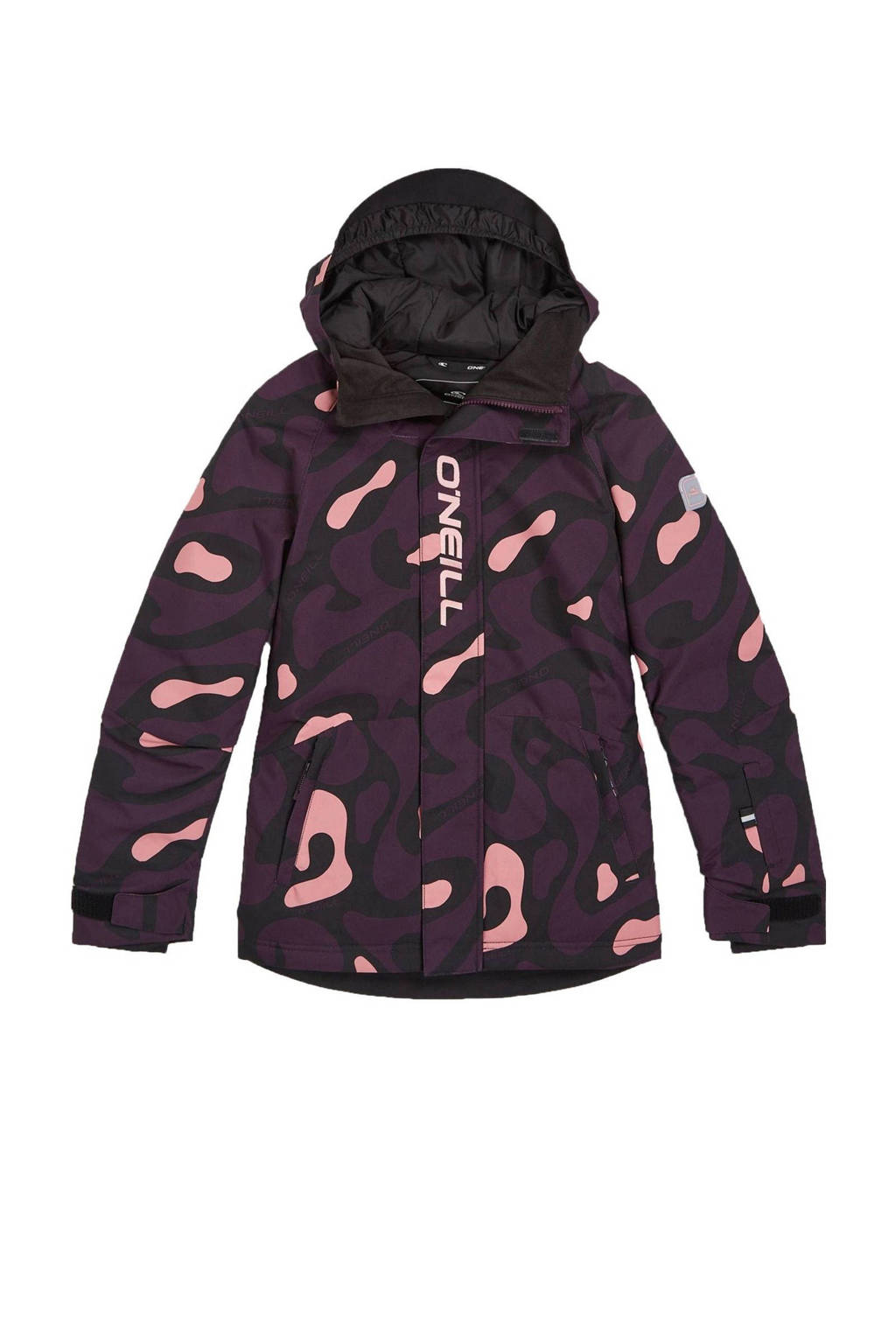O'Neill ski-jack donkerpaars/zwart/roze