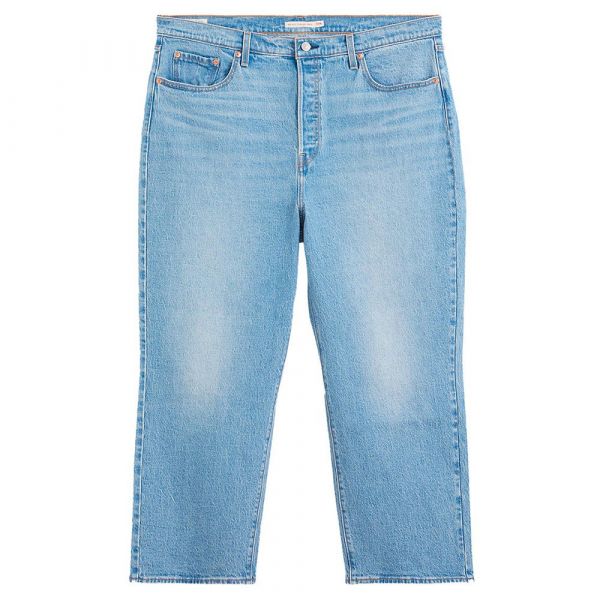 Levi´s ® Ribcage Straight Big Jeans Azul 24 / M Mulher