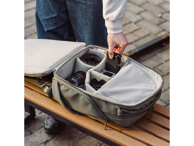 PGYTECH Fotorucksack OneGo Lite 16 L Matte Black Leichter Rucksack für Stadt- und Reisefotografen