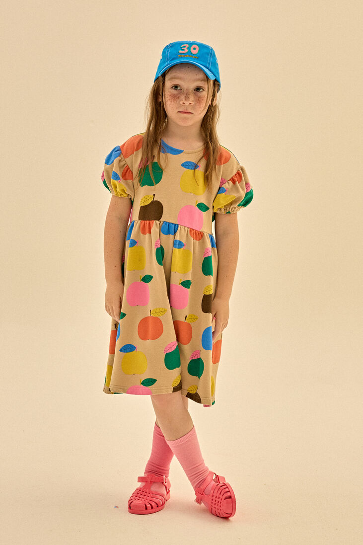 Jelly Mallow multi jelly mallow midi jurk colourful apple dress