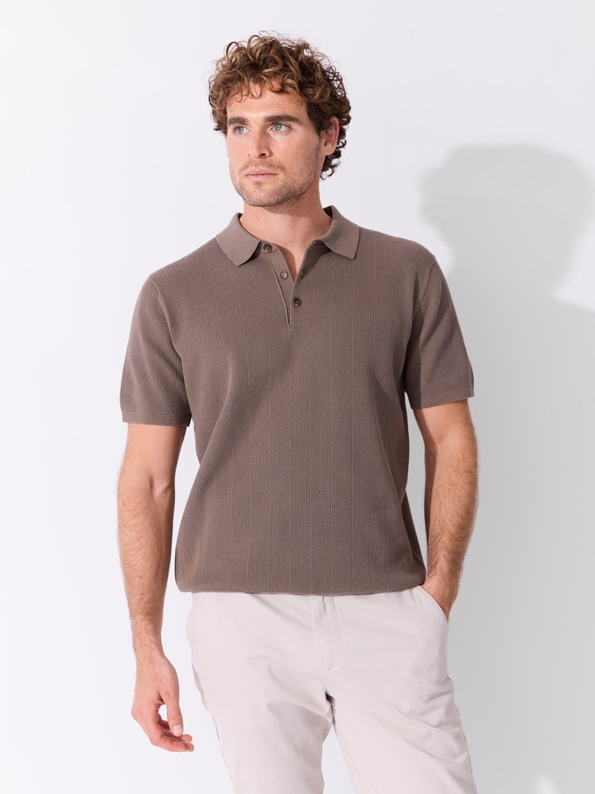 Rino strikket polo Morel