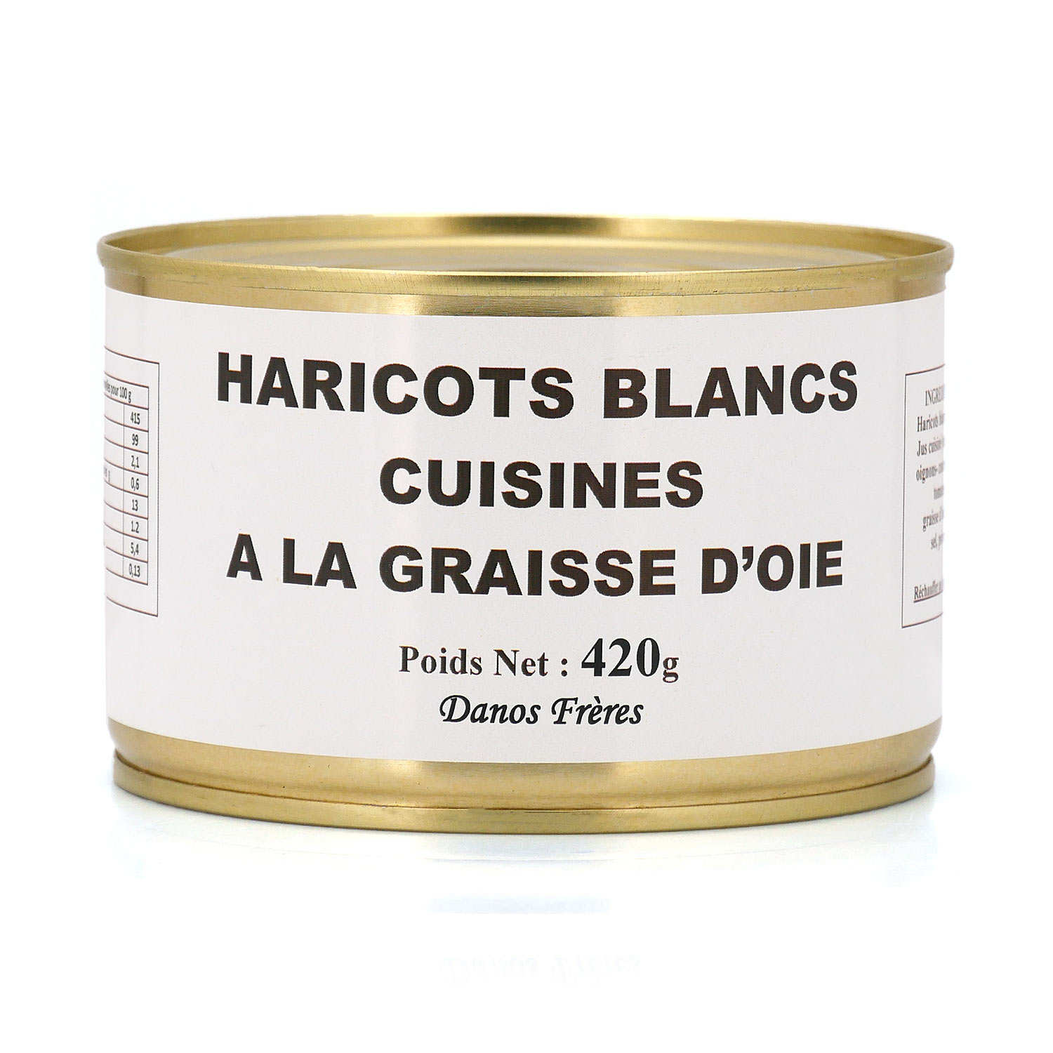 Haricots blancs cuisinés à la graisse d'oie
