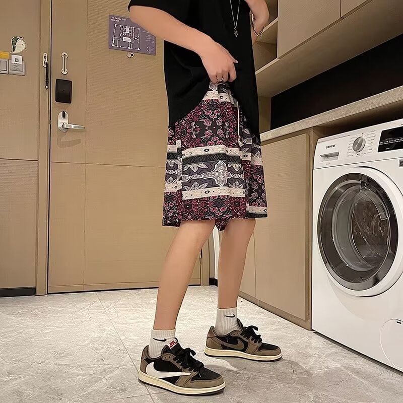 Jozev - Shorts met trekkoord en bloemenprint