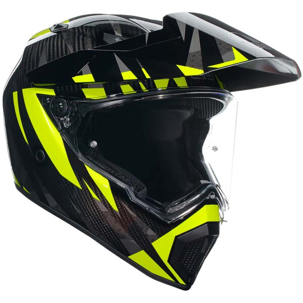 AGV - Casque AX9 Steppa Carbone / Jaune fluo / Gris