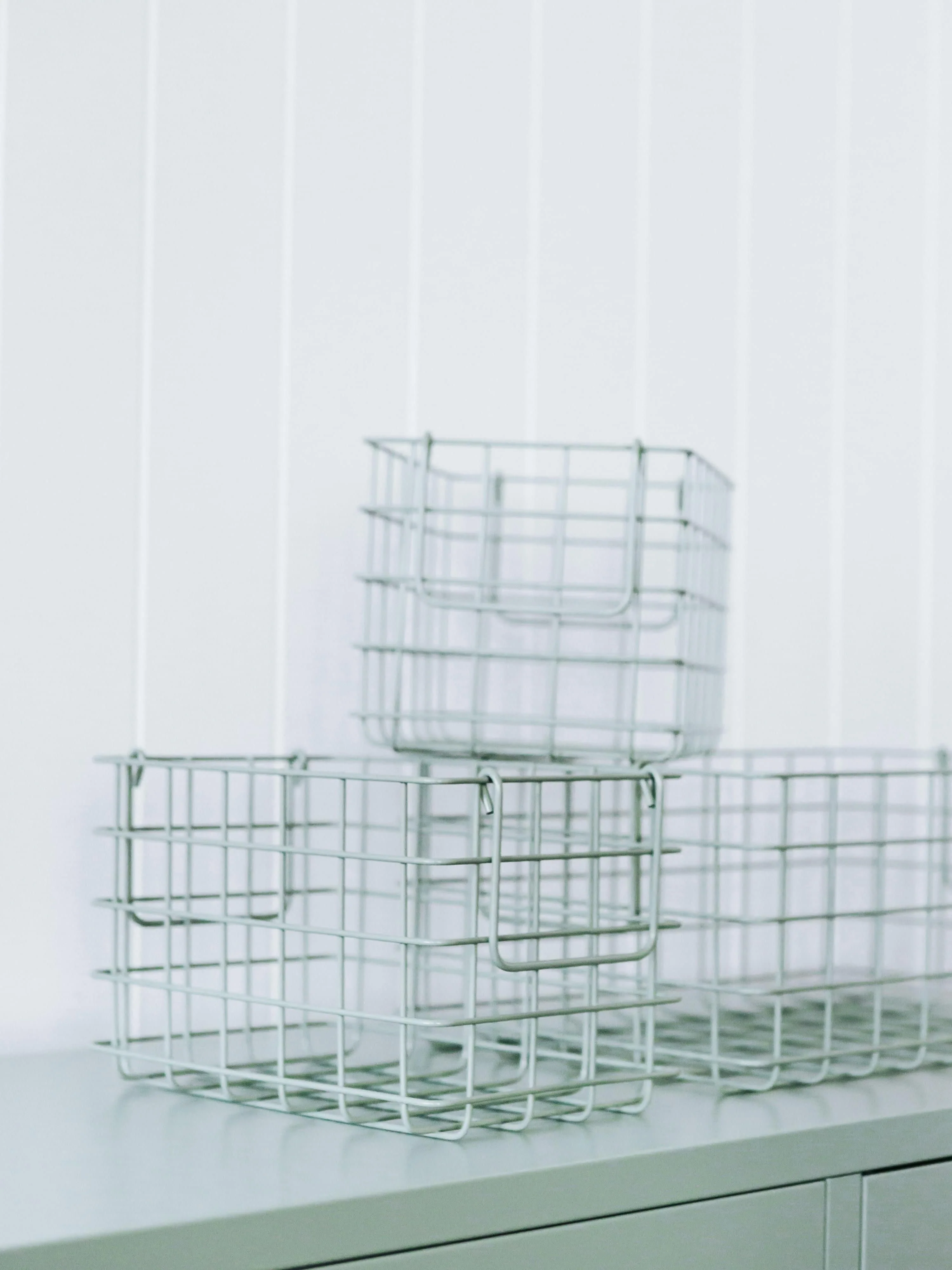Metalen opbergmanden The Baskets, set van 3