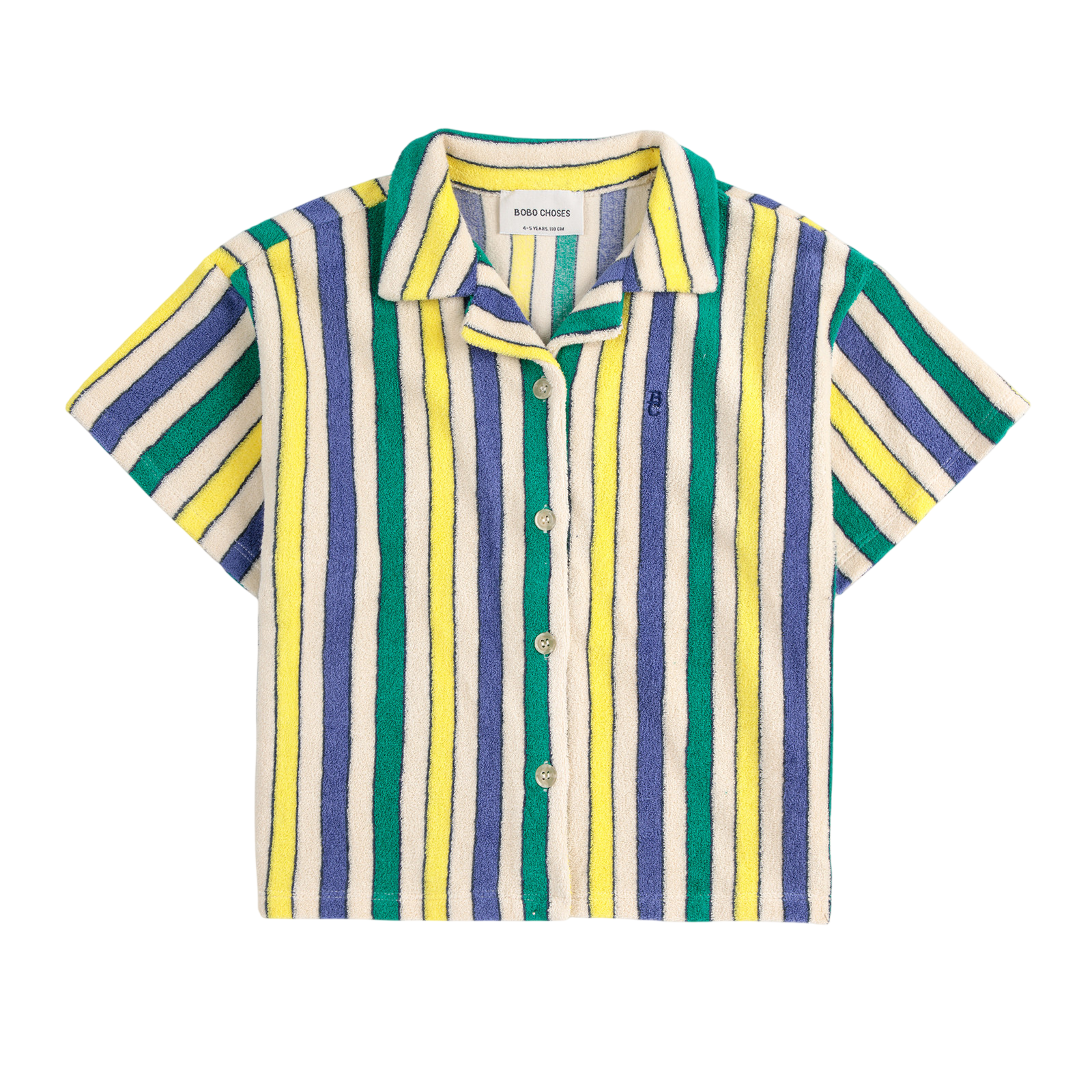 Hemd Multicolor Stripes Terry Offwhite