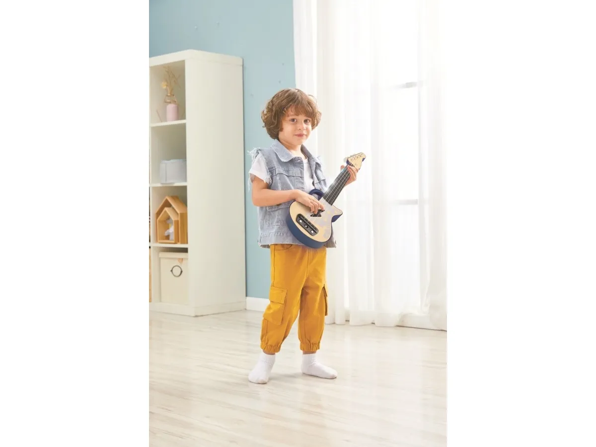 Hape Teach Yourself Electric Ukulele, Blue