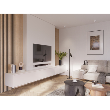 Kleurstaal lattenwand Decowall Acoustic natuur eiken 18x30 cm