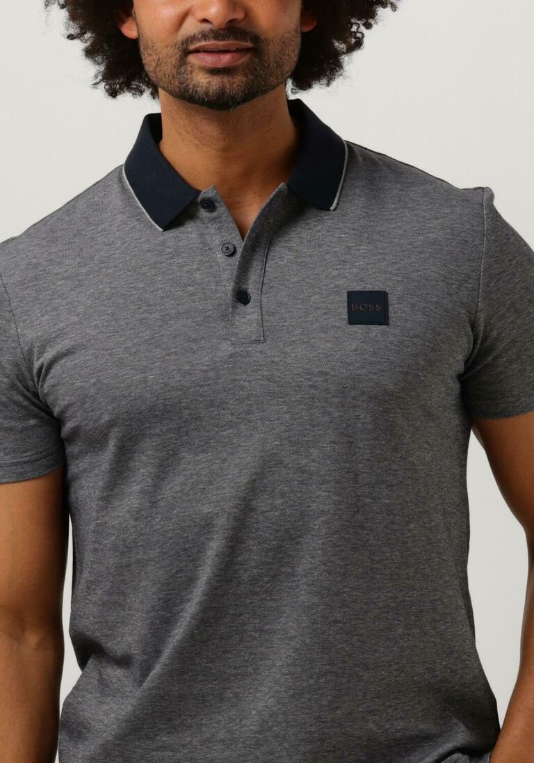 BOSS donkerblauwe boss polo peoxford