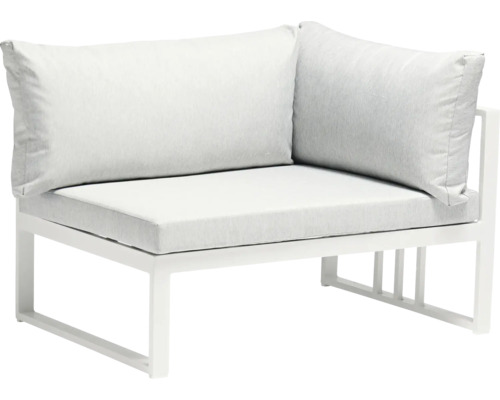 Destiny LONG BEACH 6-zits loungeset bestaande uit: 2 banken, 2 krukken, tafel, aluminium, beige/crème