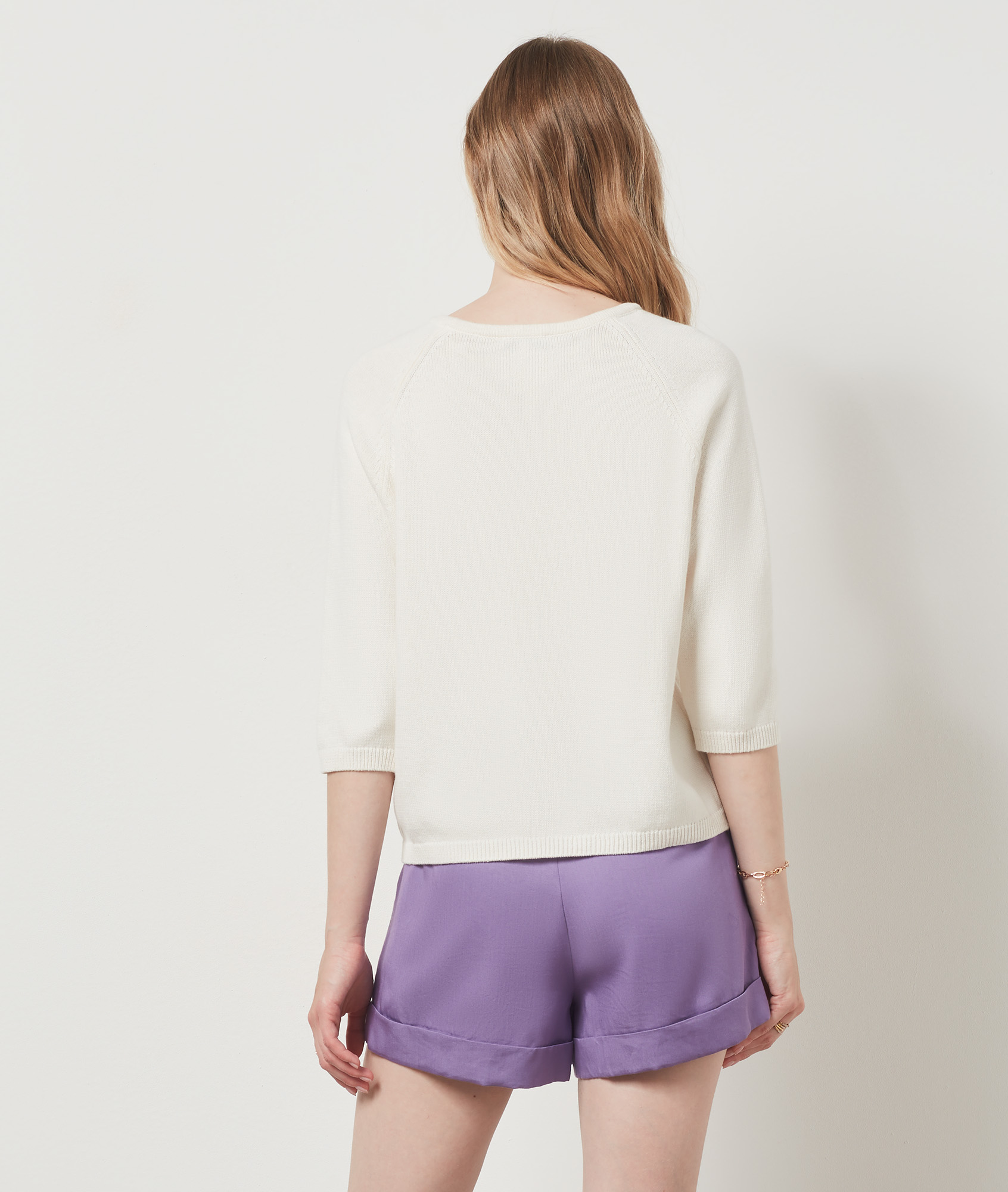 Pull en maille imprimée