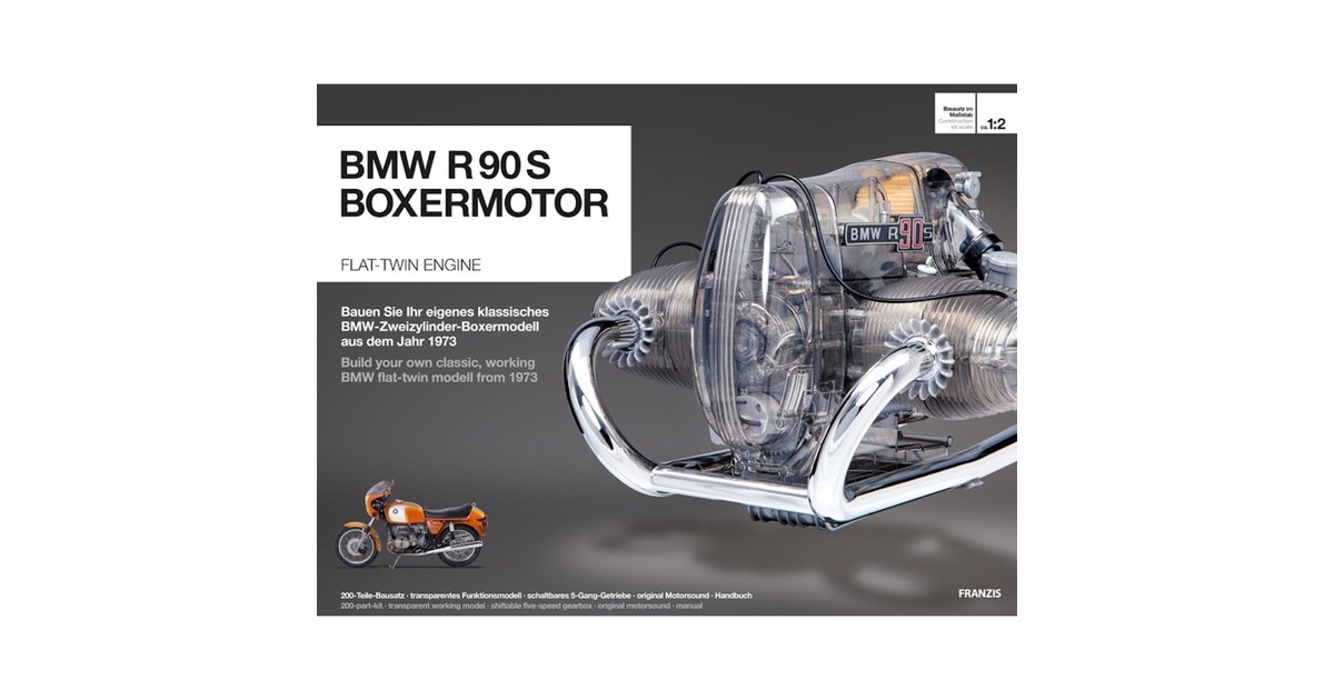 FranzisBMW R90 S Boxermotor Modelbouw  (Schaal 1:2)