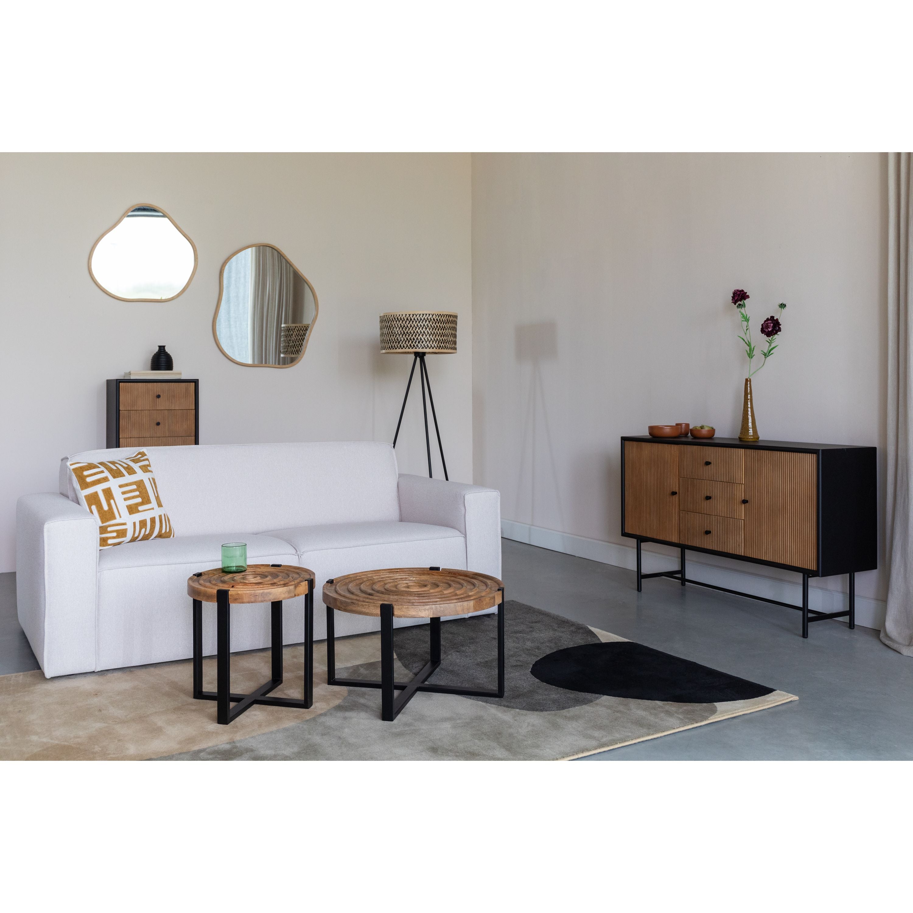 Housecraft Living Jari 2,5 zitsbank Gebroken wit