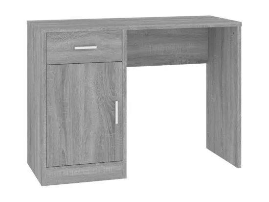 Bureau avec tiroir et armoire Sonoma gris 100x40x73 cm
