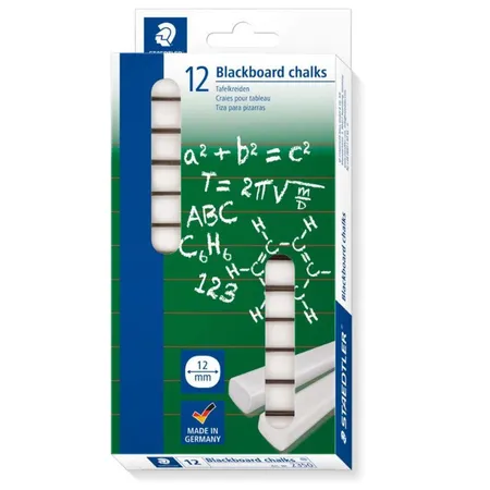 STAEDTLER® Wandtafelkreide Alabaster, weiß, Kartonetui mit 12 Stück