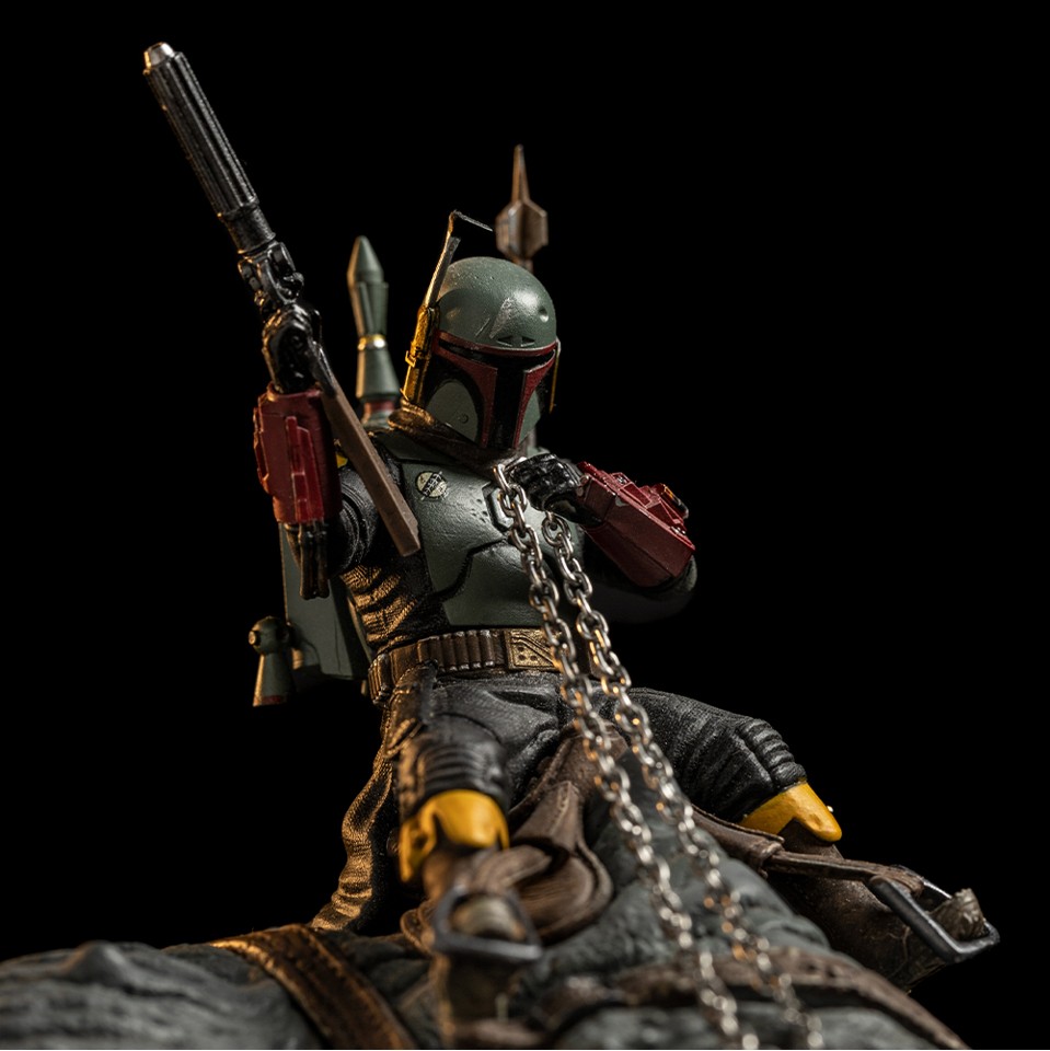 Star Wars - Boba Fett & Rancor Statue Demi Scale 1/20
