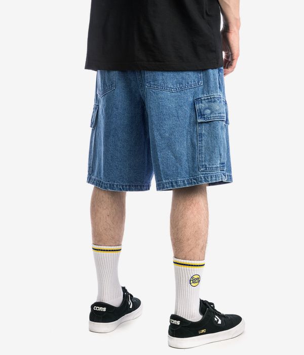 Obey Bigwig Denim Cargo Shorts (light indigo)