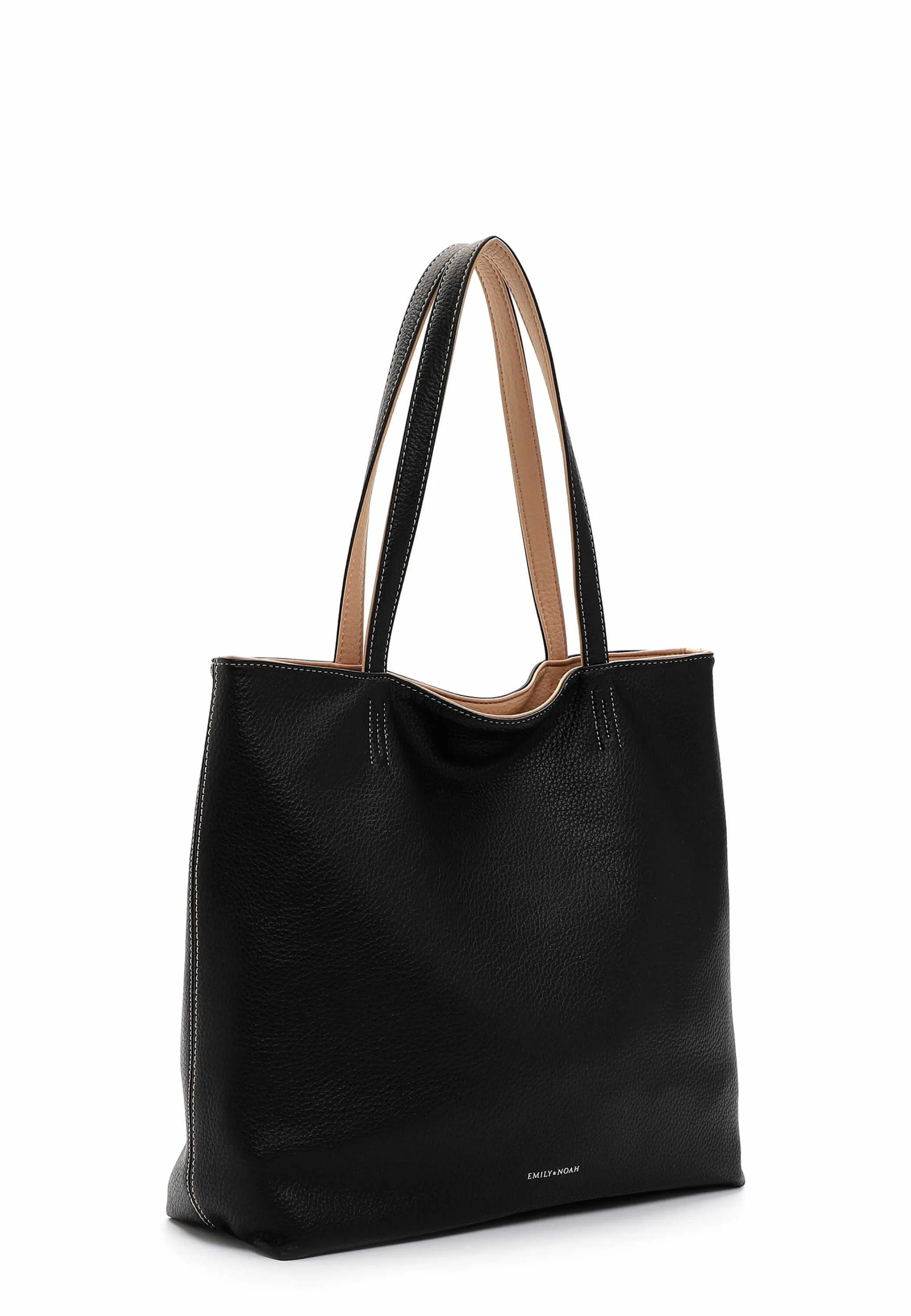 EMILY & NOAH Shopper Schwarz Lederimitat  mit Bag in Bag