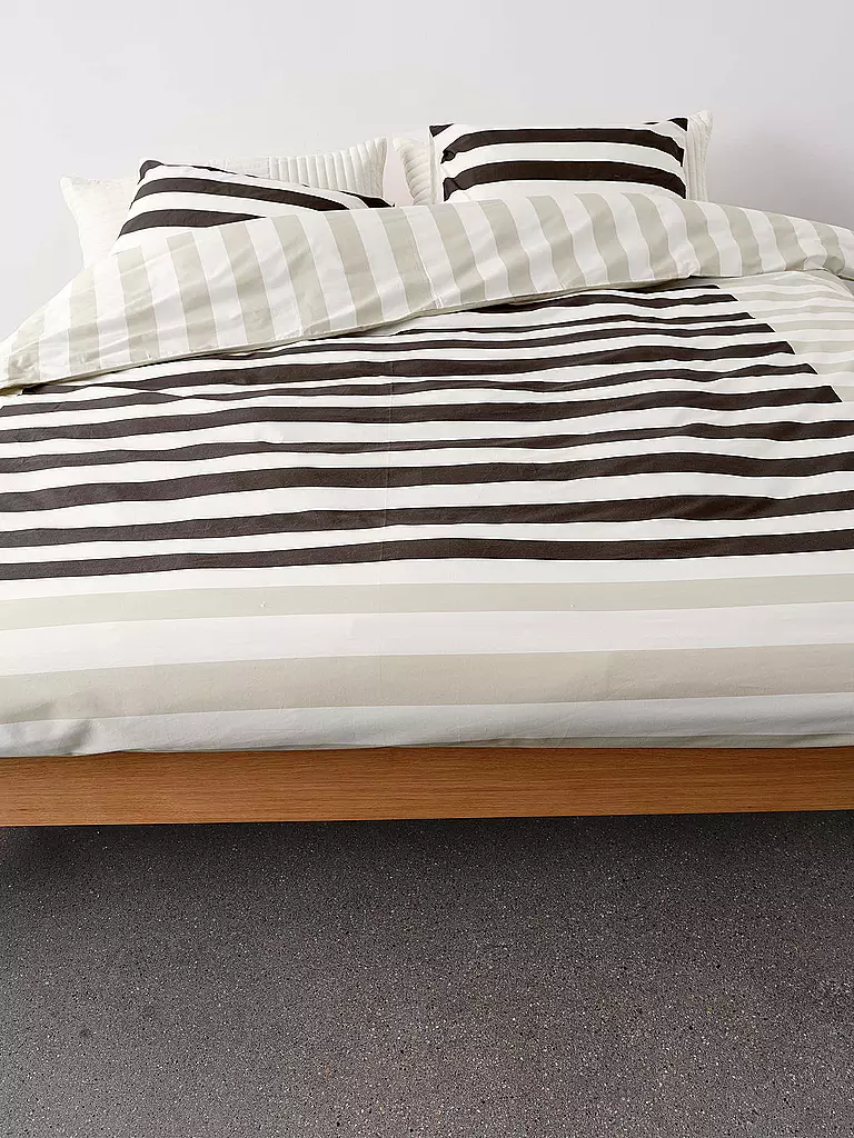MARC O'POLO HOME Perkal Bettwäsche Sanna 70x90cm / 140x200cm Antracite grau