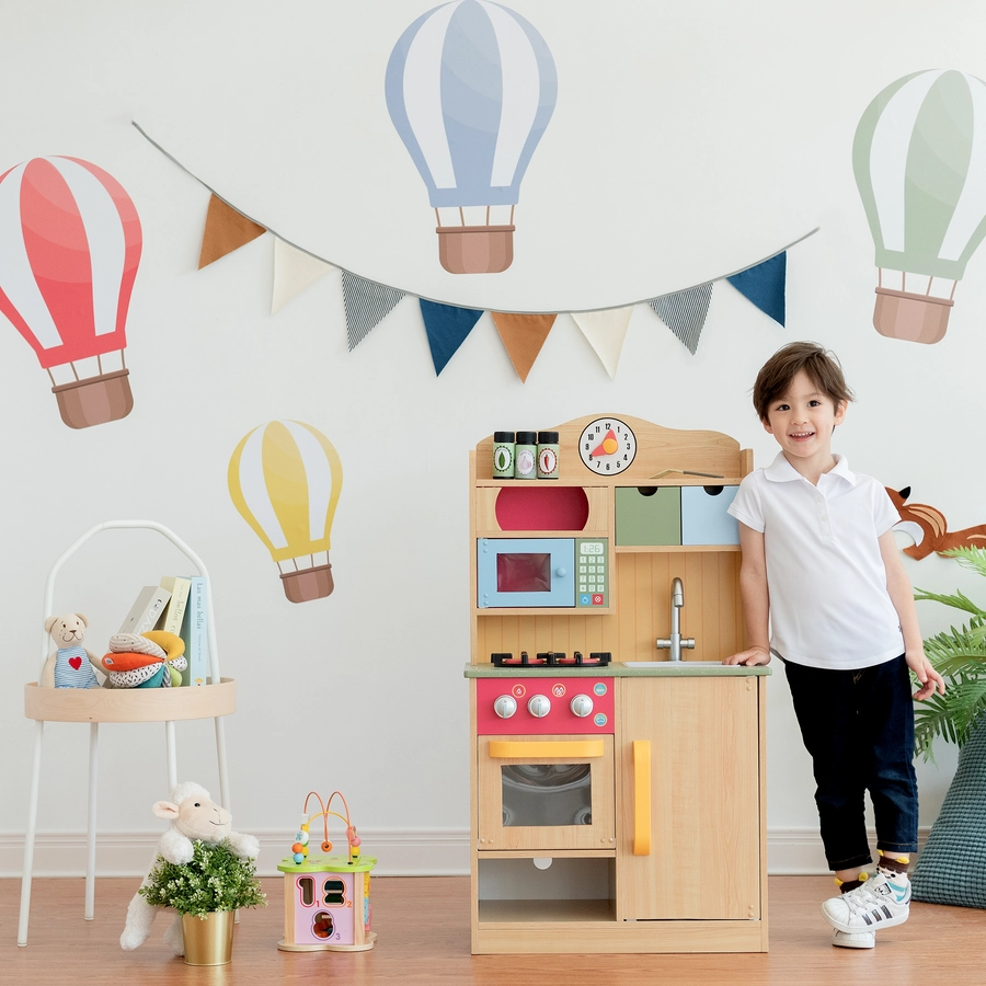 Teamson Kids Spielküche Little Chef Classic, Holzstruktur