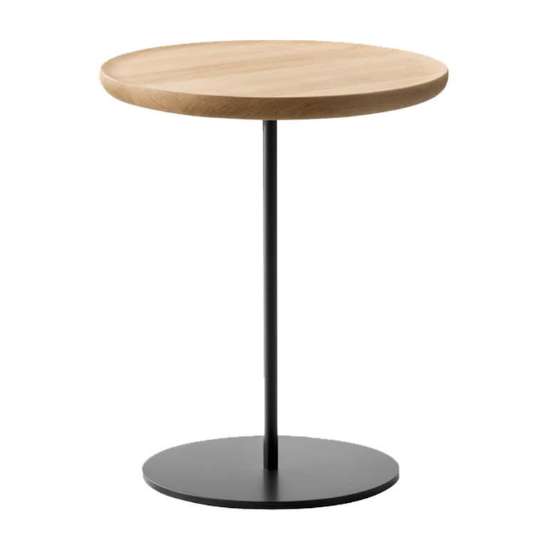 Fredericia Pal bijzettafel zwart onderstel 37.5 oak