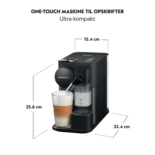Nespresso Lattissima One Kaffemaskine, Sort