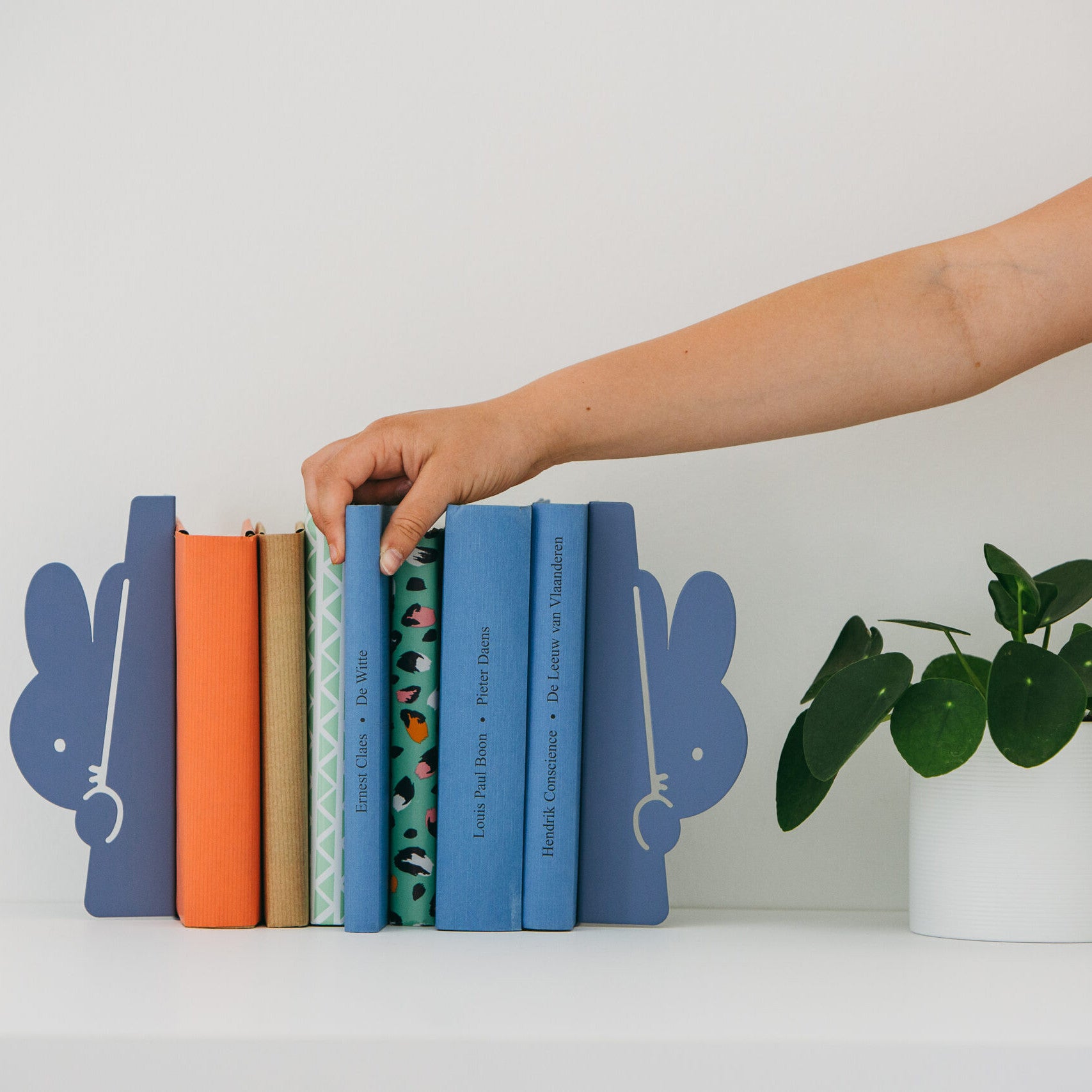 Miffy Peek-a-boo Buchstütze - Blau