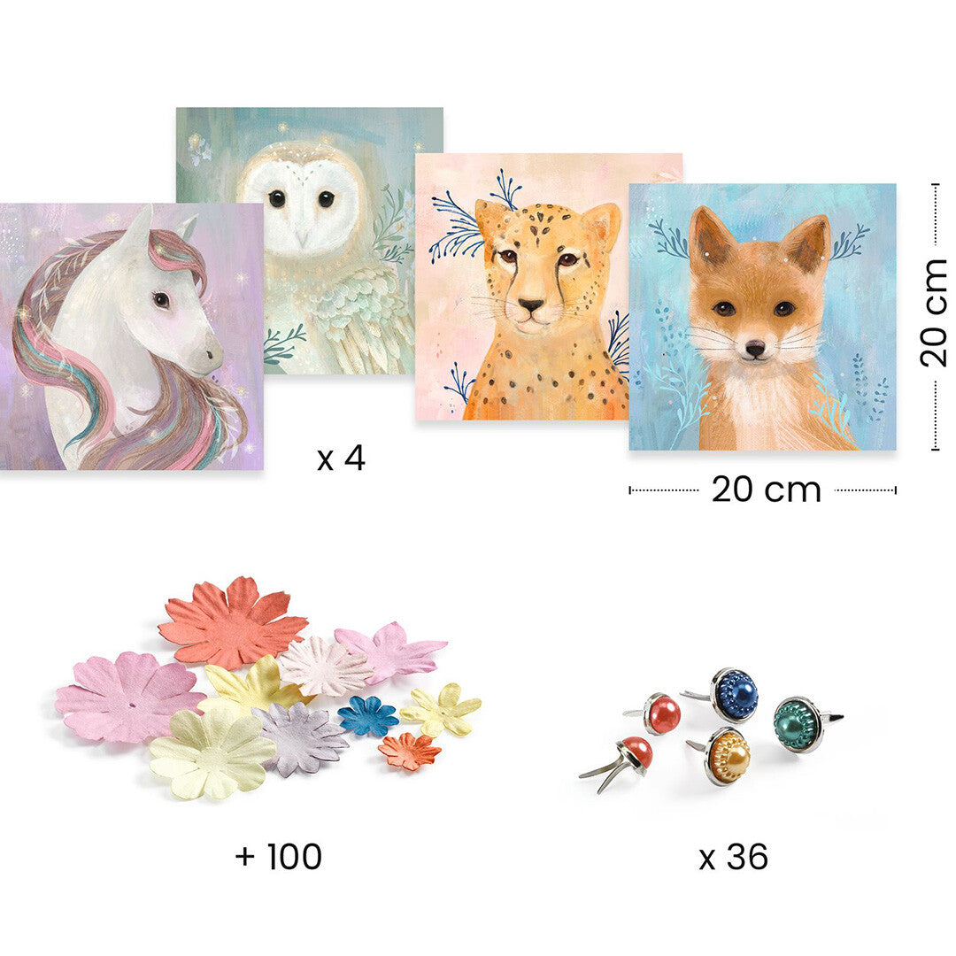 Djeco 3D schilderijen - bloemen maken