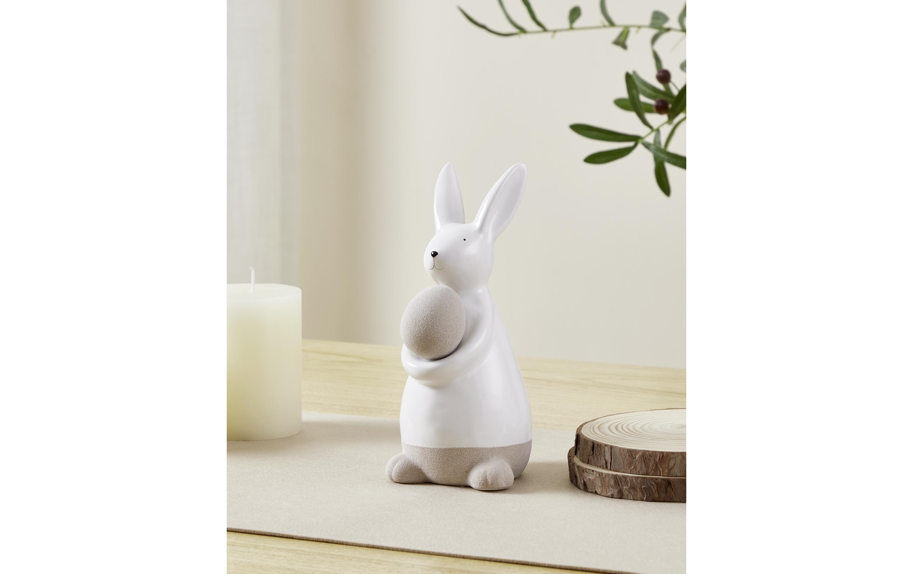 Hase Madiorano 26.5 cm, WeissOsterfigur