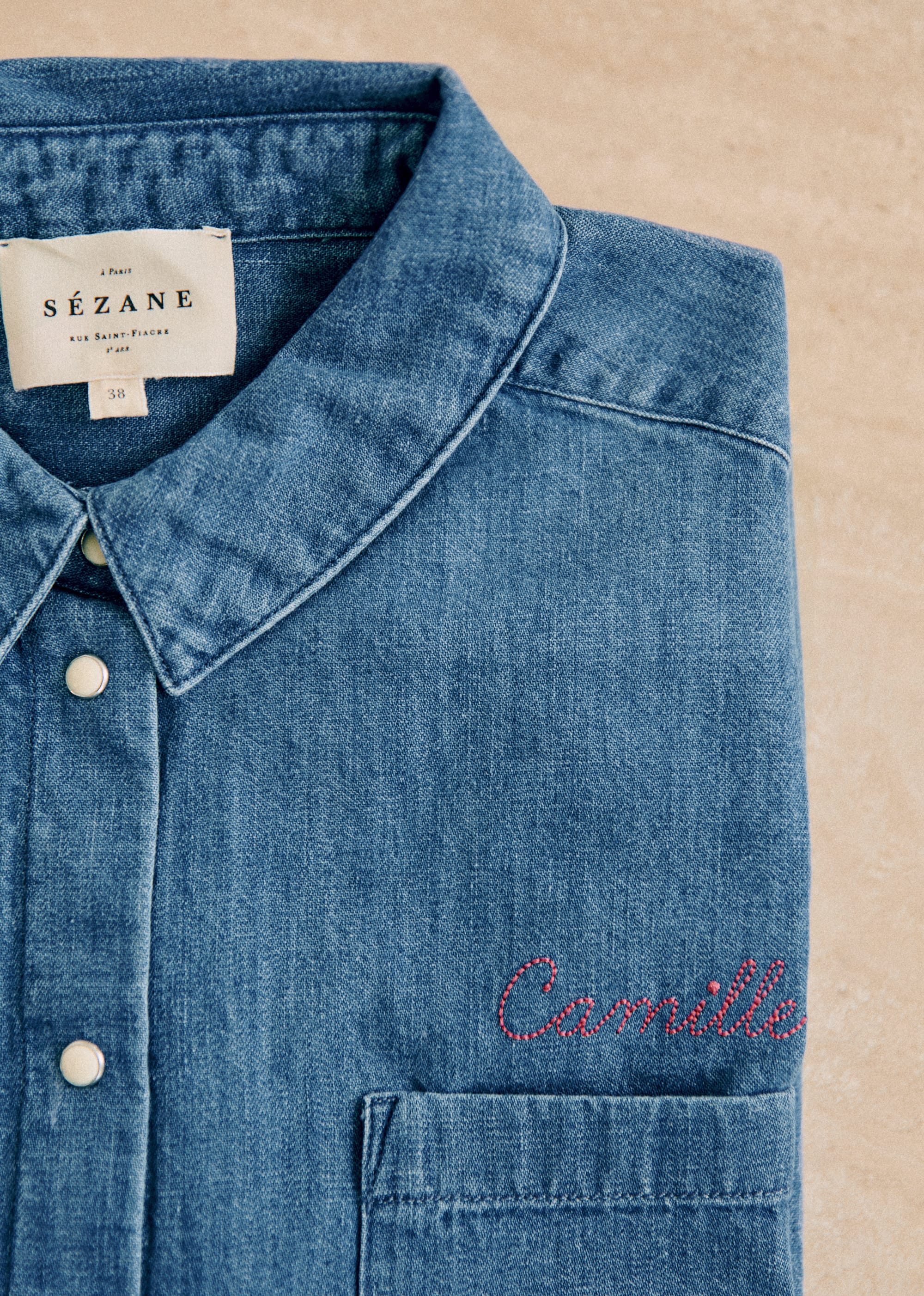 Chemise Max - Bleu Moyen - LES COMPOSANTES/DÉCOUVRIR 5906609