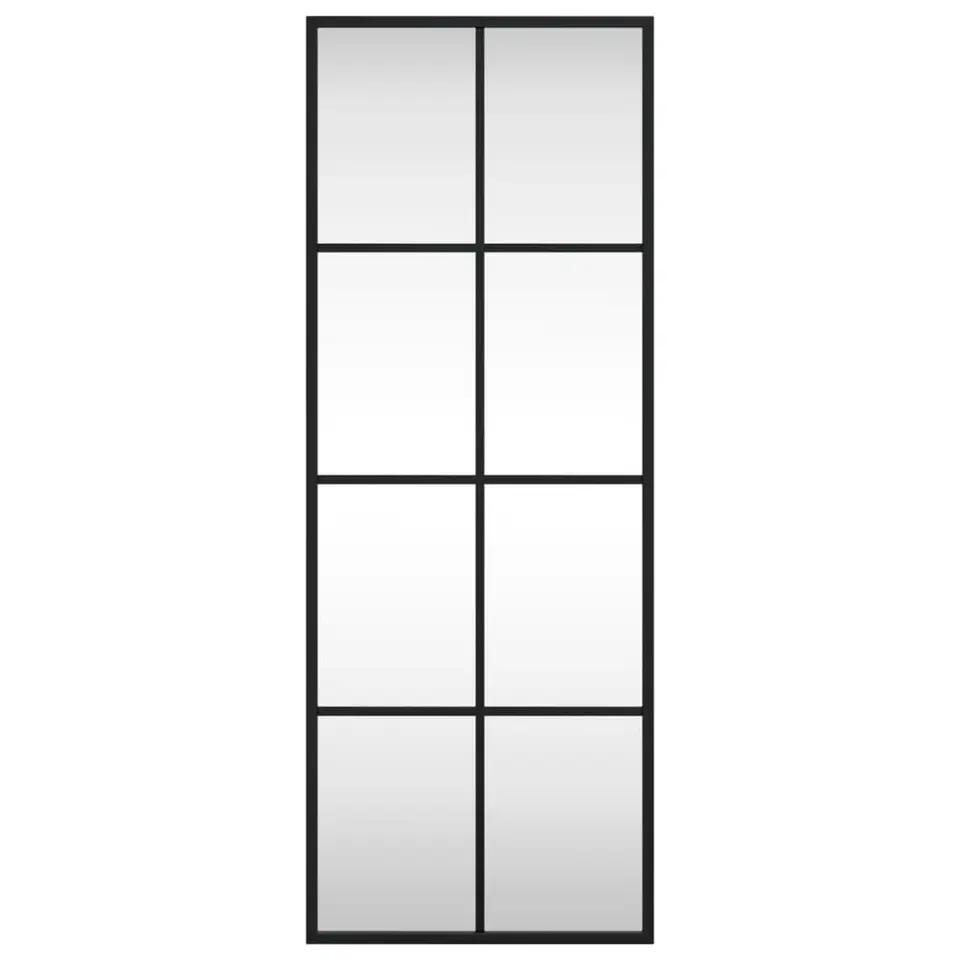 vidaXL - Wandspiegel - Zwart - IJzer - 30 x 80 cm