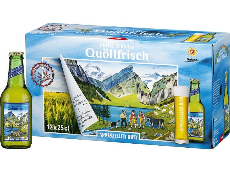 Appenzeller Bier Bier Quöllfrisch Petite fraiche 12 x 0.25 Helles Schweizer Lagerbier