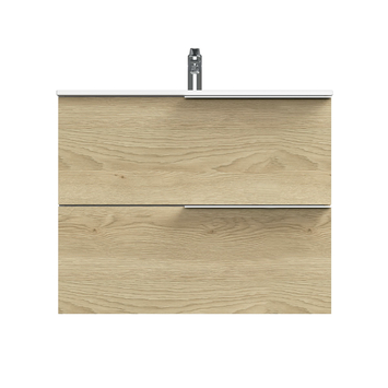 Tiger badmeubelset Pocket 80 cm met 2 lades Naturel Eik