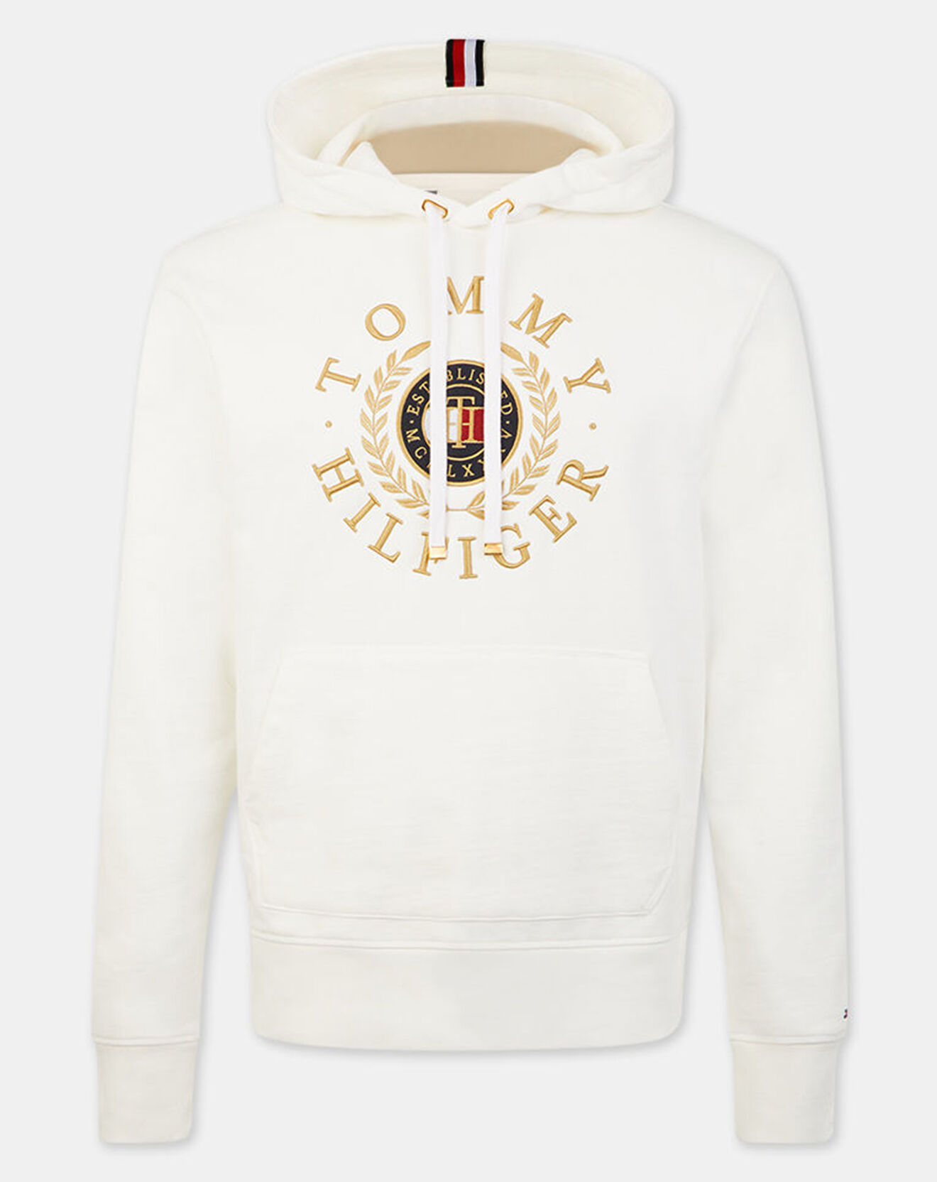 Tommy Hilfiger Sweat à capuche Icon Roundall Graphic blanc