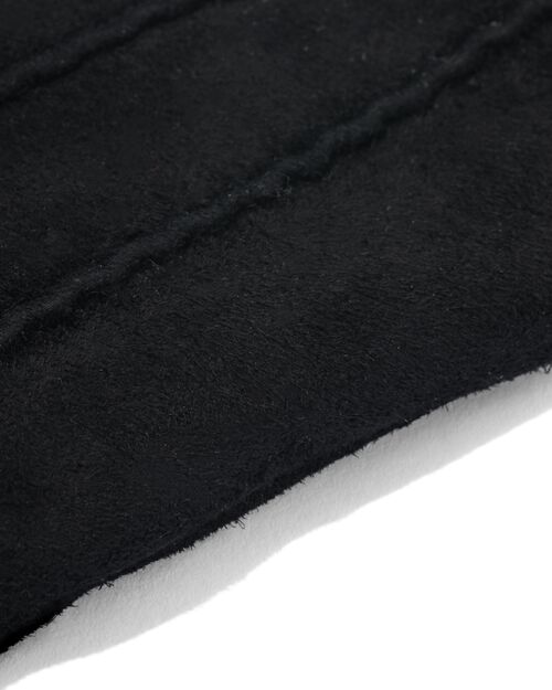 moufles pour femme en daim noir