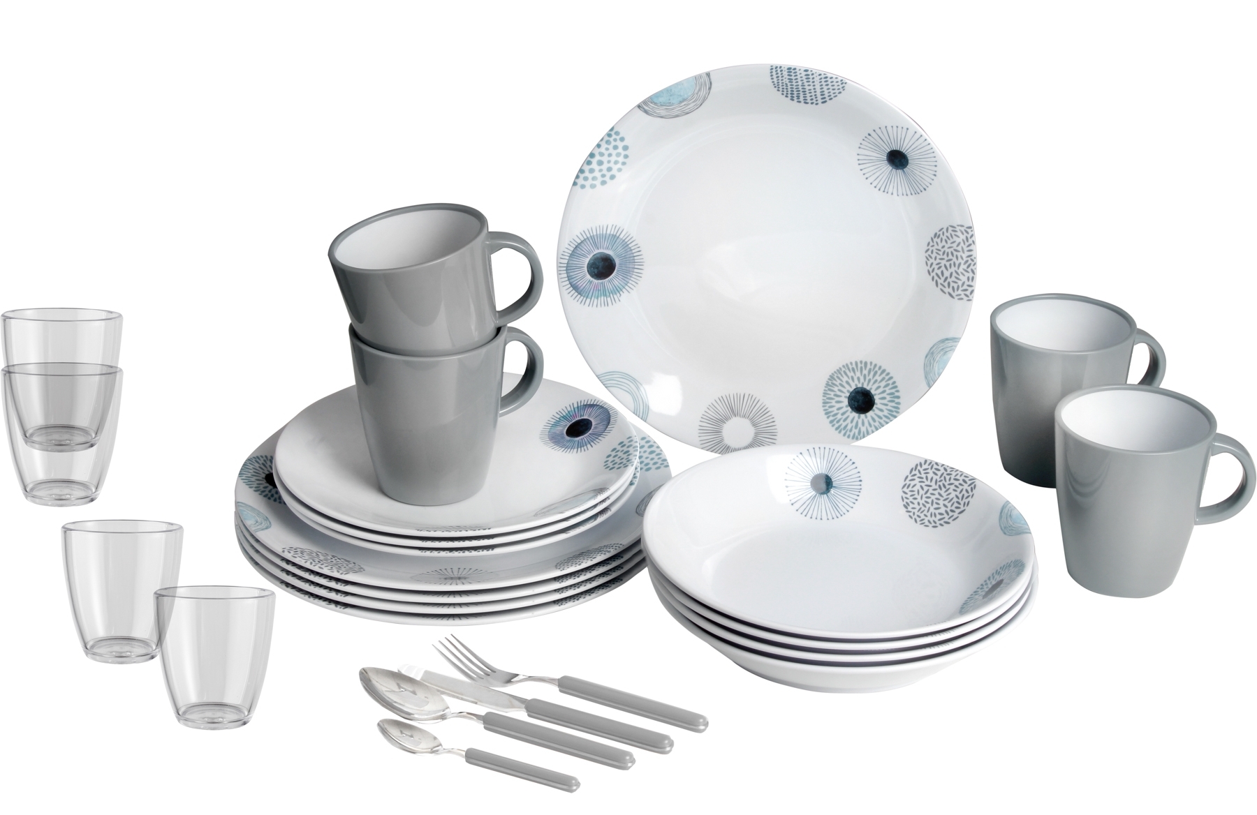 Brunner All Inclusive Geschirrset 36 tlg. deep sea