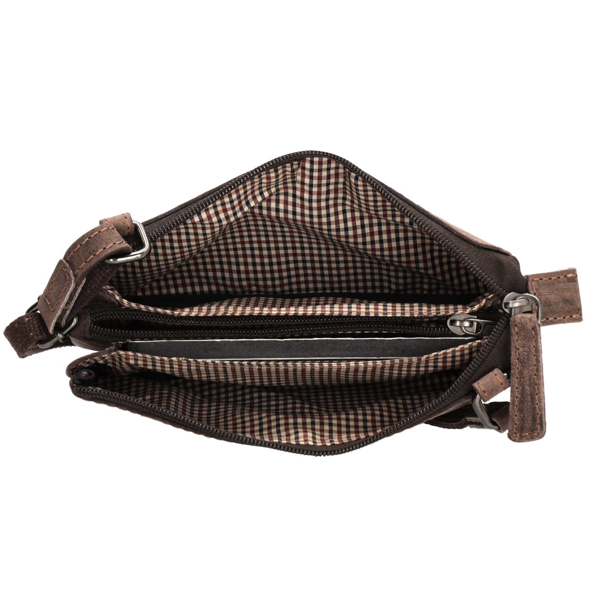 Hide & Stitches Idaho Clutch/ Avondtasje Donkerbruin