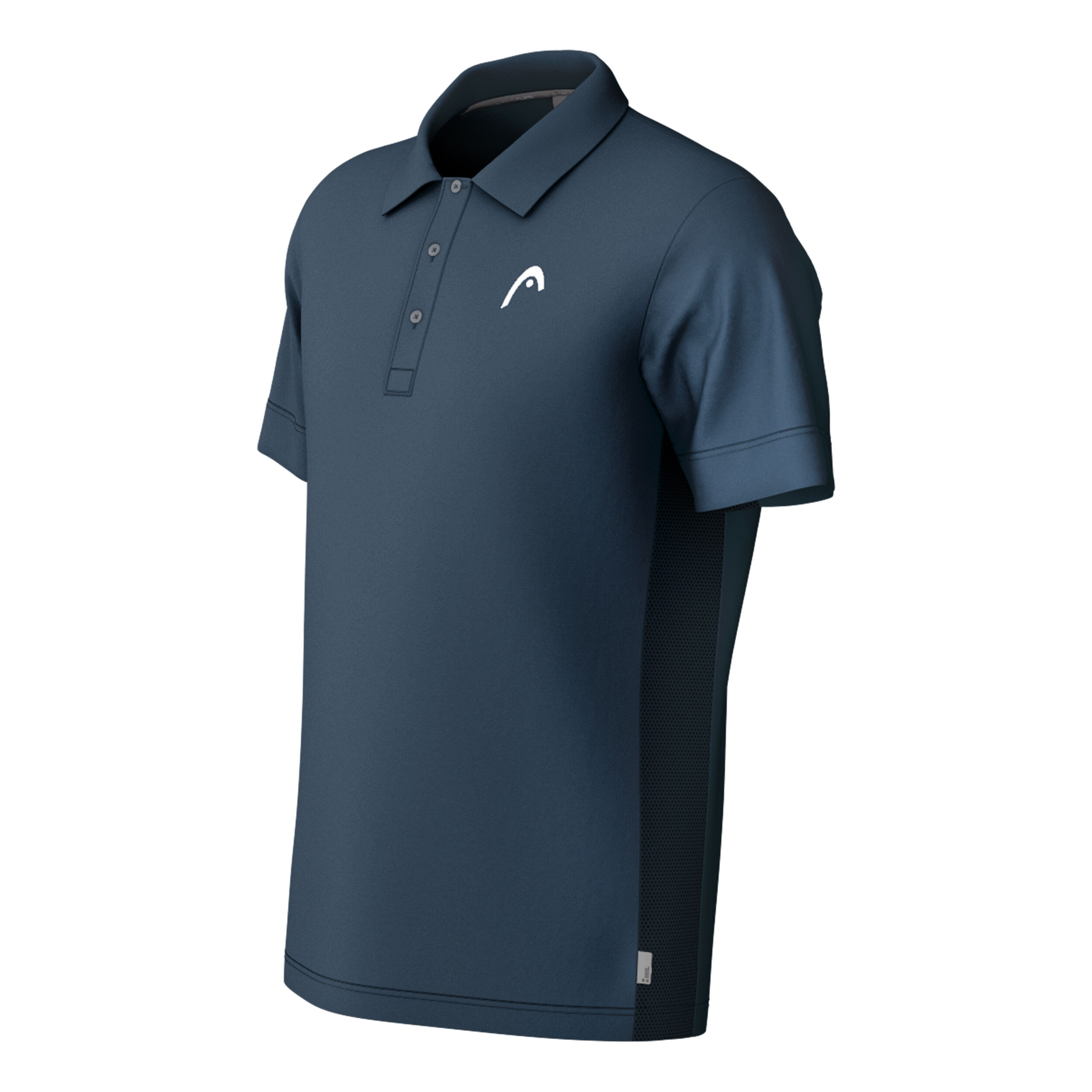 HEAD Slice Polo Hommes - Bleu Foncé