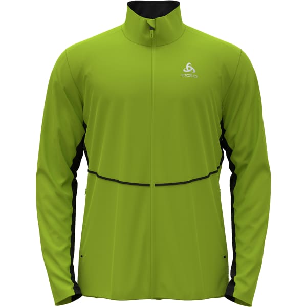 Veste ski de fond ODLO MARKENES JACKET LIME GREEN - BLACK